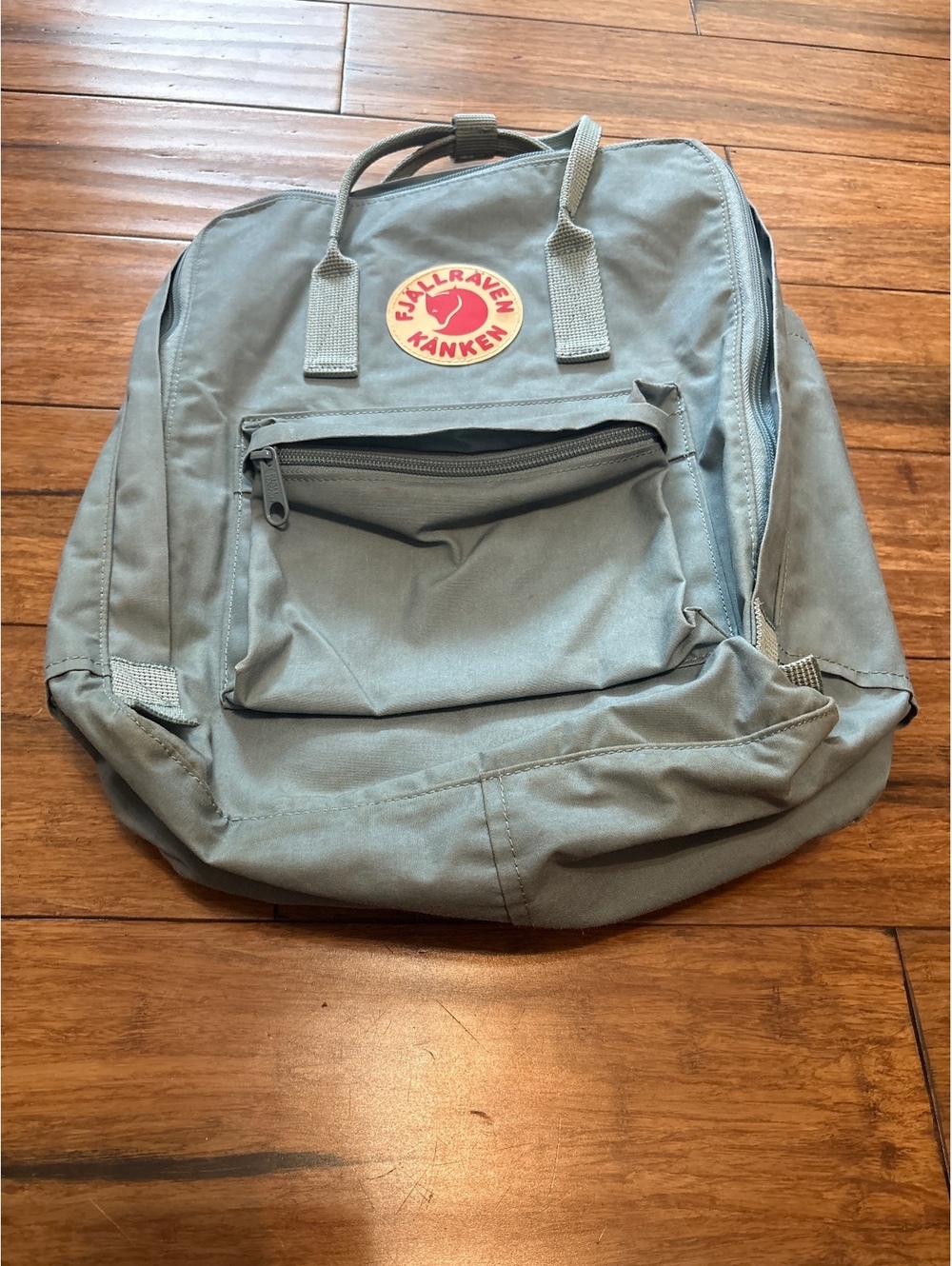 Fjallraven Kanken Backpack Classic Style 23510 Light Blue Zip Pockets